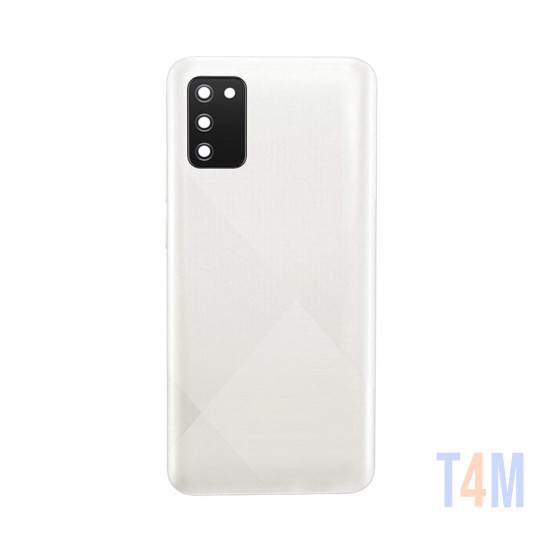 Tampa Traseira+Lente da Câmera Samsung Galaxy A02s/A025 Branco